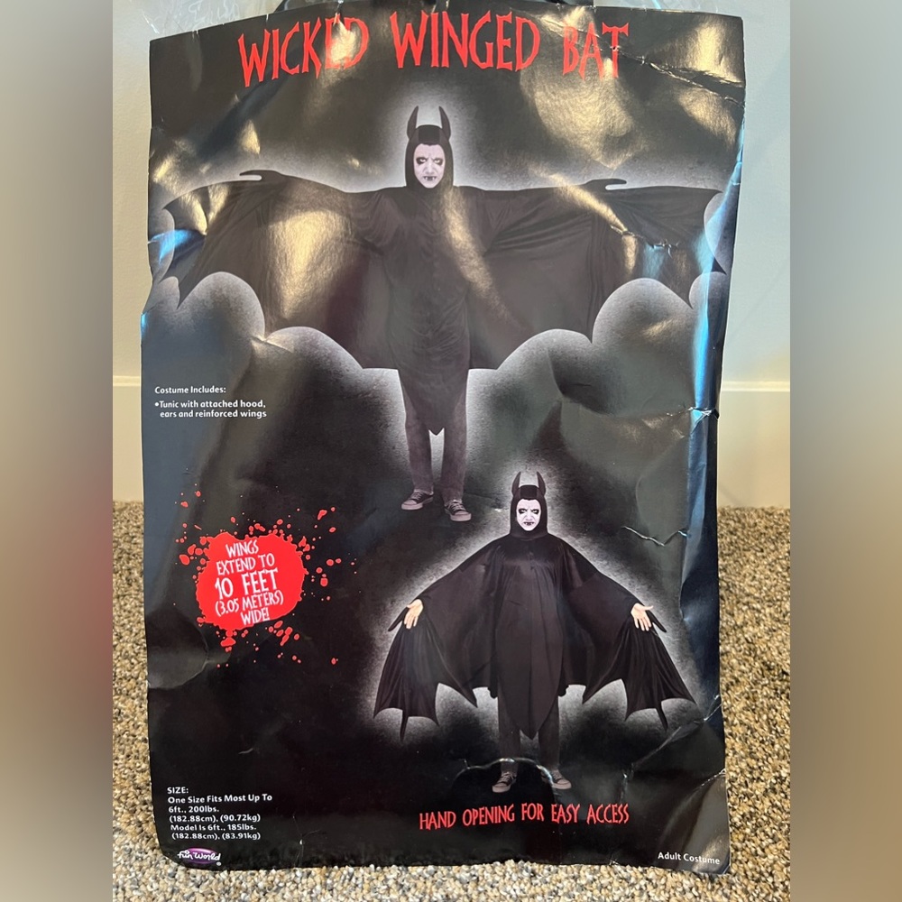 Halloween Costume - Wicked Wing Bat